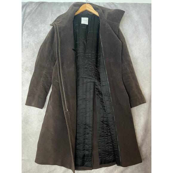Costume National Italy Brown Cotton Quilted size 44EU Coat Winter Gilmore Girls - Picture 14 of 15